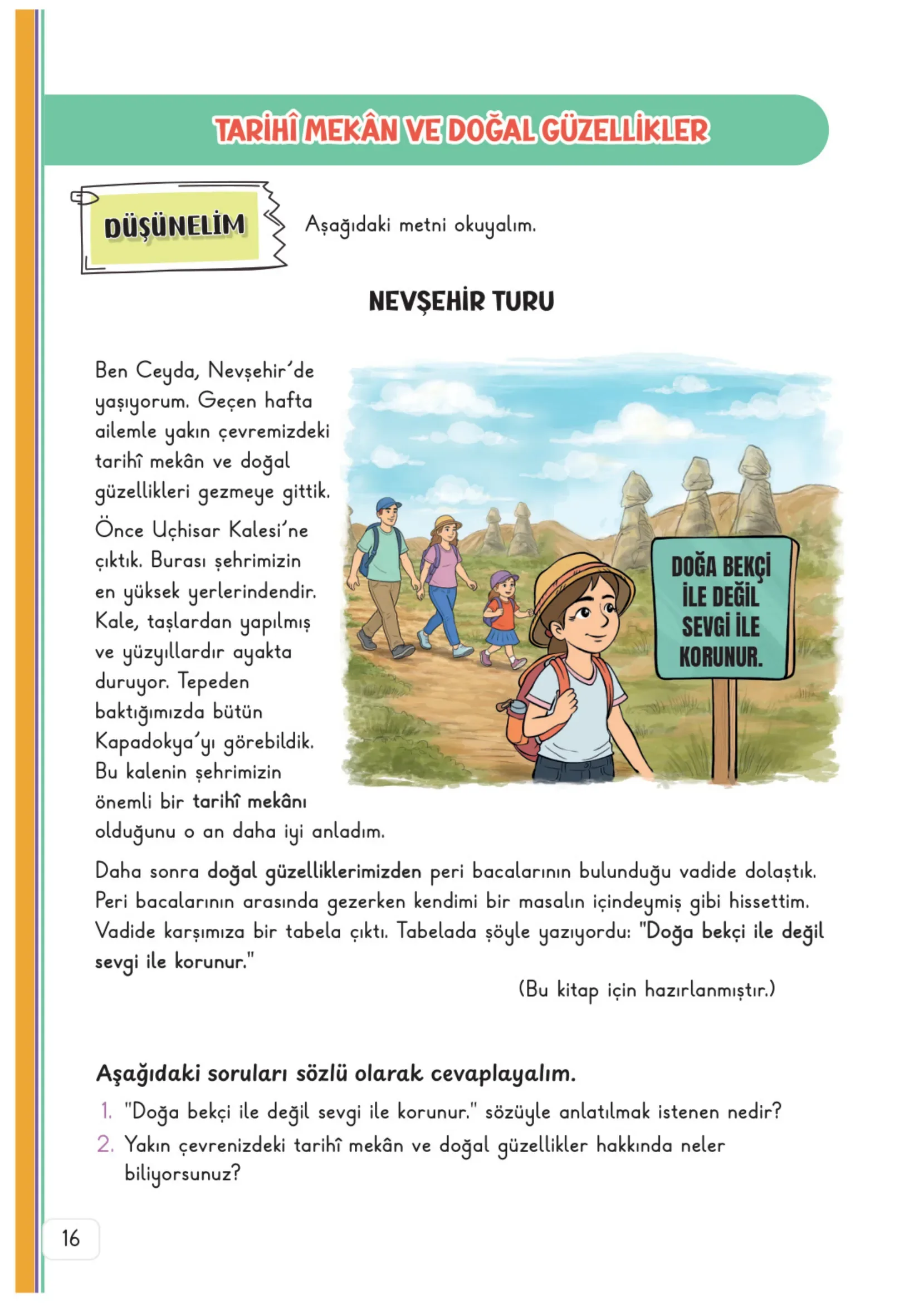 3. Sınıf Hayat Bilgisi Ders Kitabı Cevapları Meb Yayınları 2. Kitap Sayfa 16