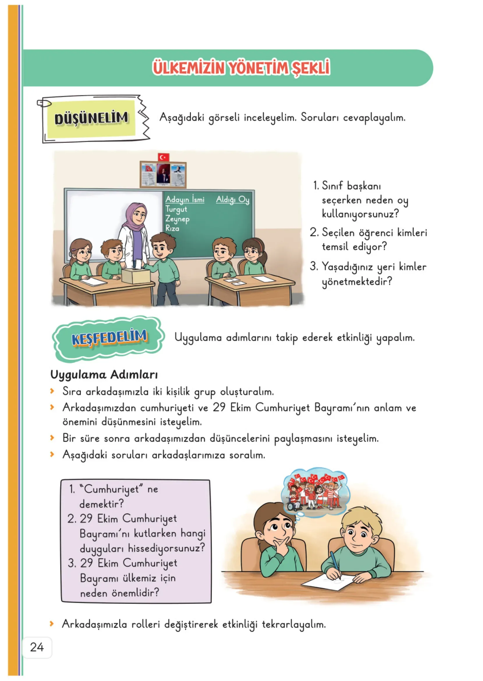 3. Sınıf Hayat Bilgisi Ders Kitabı Cevapları Meb Yayınları 2. Kitap Sayfa 24