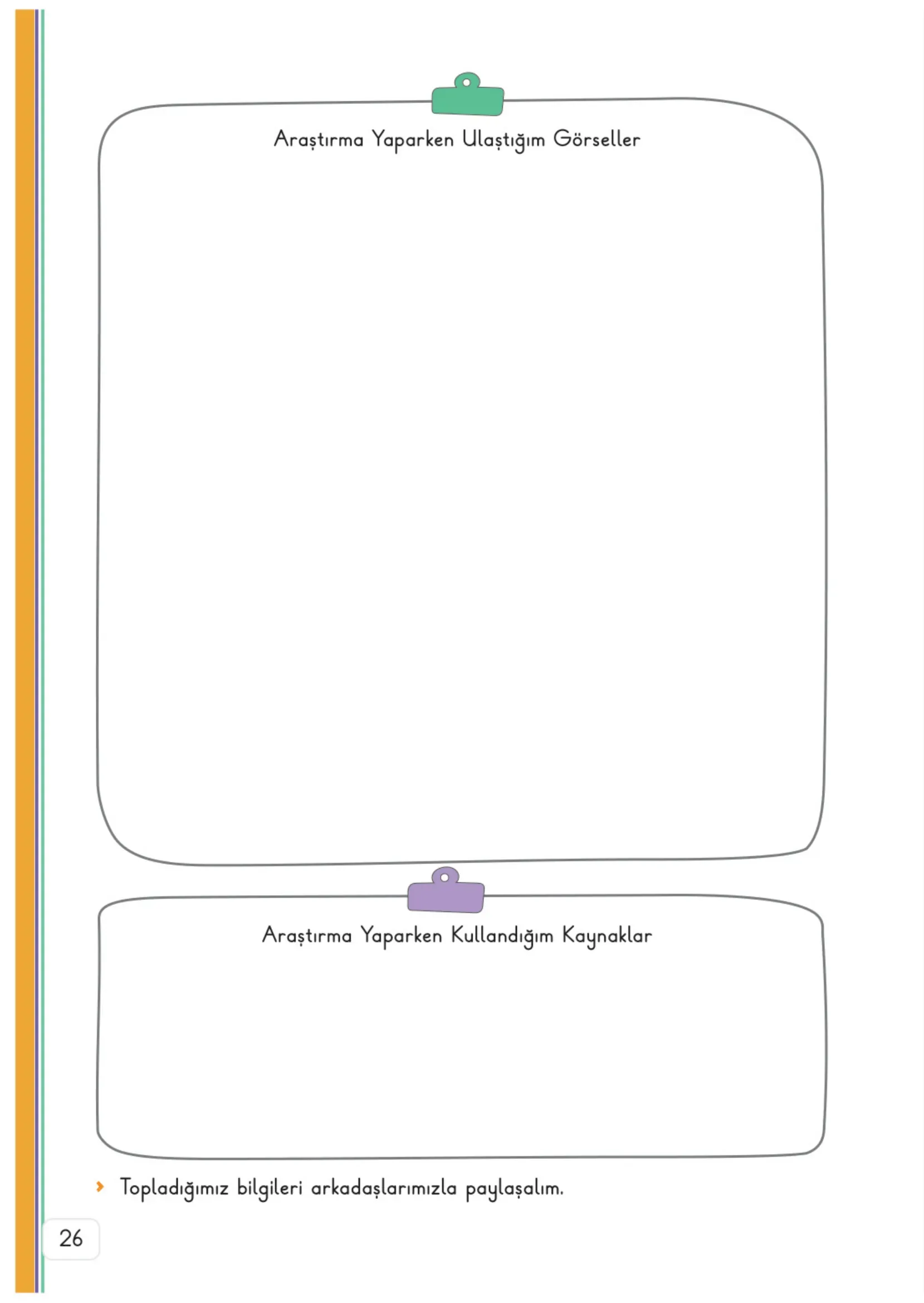 3. Sınıf Hayat Bilgisi Ders Kitabı Cevapları Meb Yayınları 2. Kitap Sayfa 26