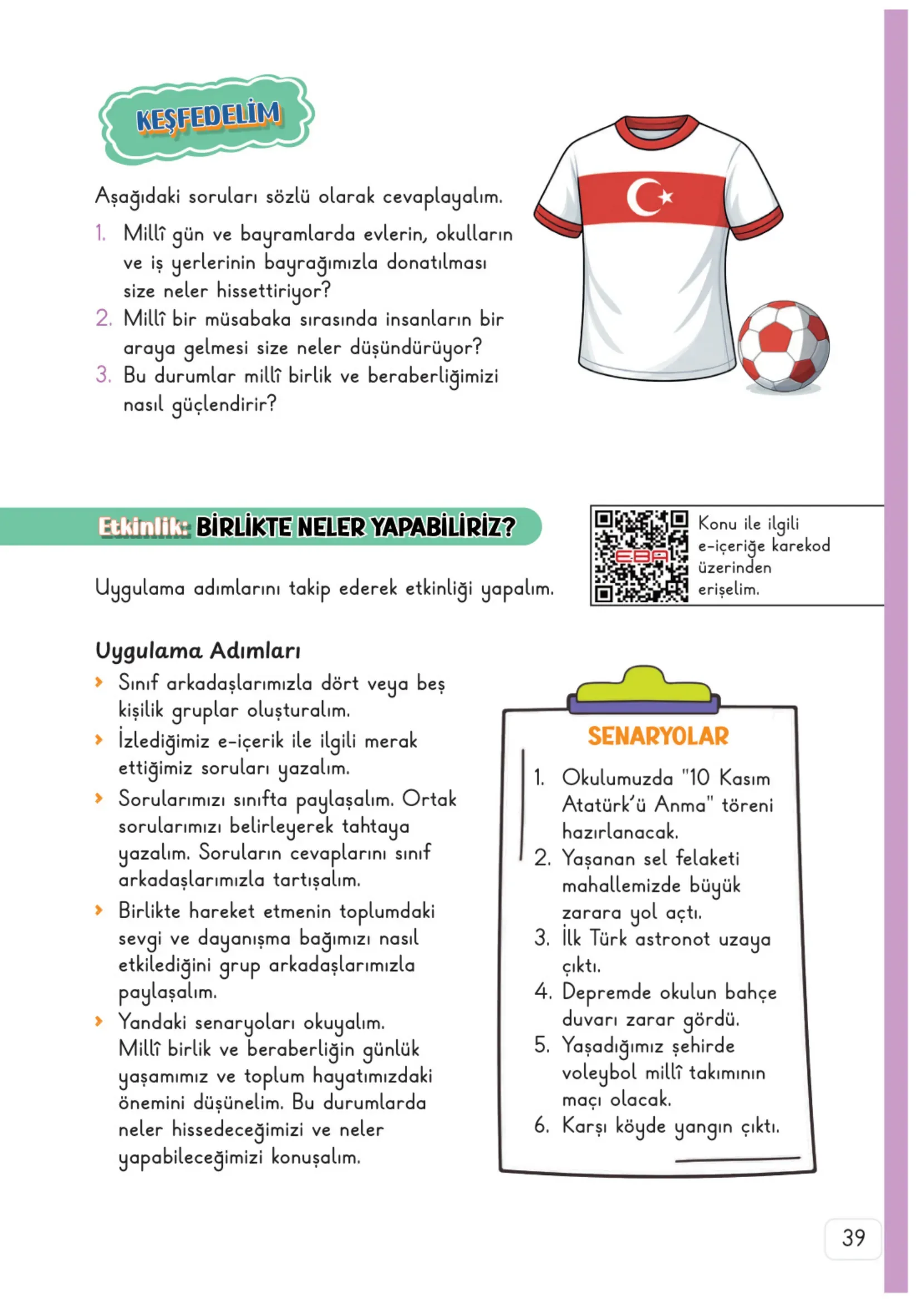 3. Sınıf Hayat Bilgisi Ders Kitabı Cevapları Meb Yayınları 2. Kitap Sayfa 39