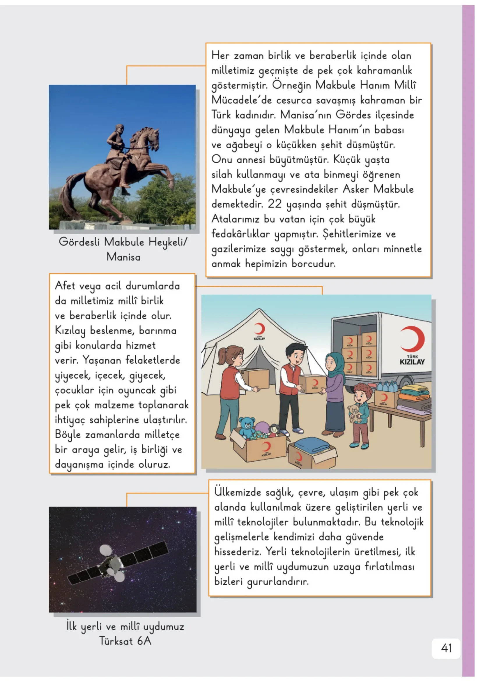 3. Sınıf Hayat Bilgisi Ders Kitabı Cevapları Meb Yayınları 2. Kitap Sayfa 41