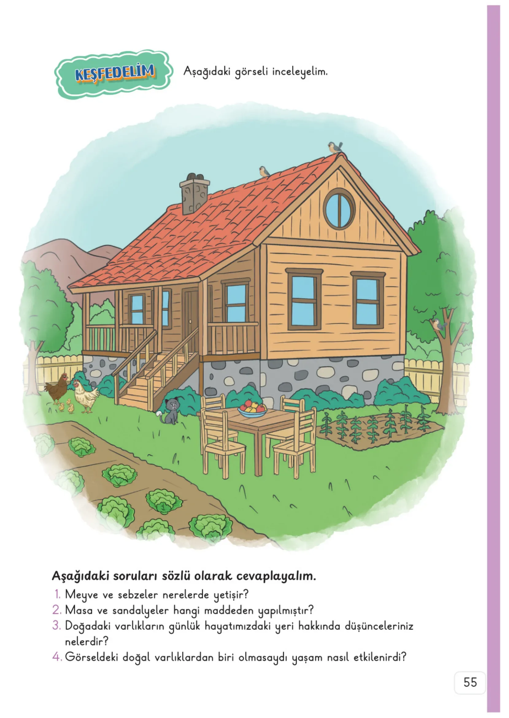 3. Sınıf Hayat Bilgisi Ders Kitabı Cevapları Meb Yayınları 2. Kitap Sayfa 55