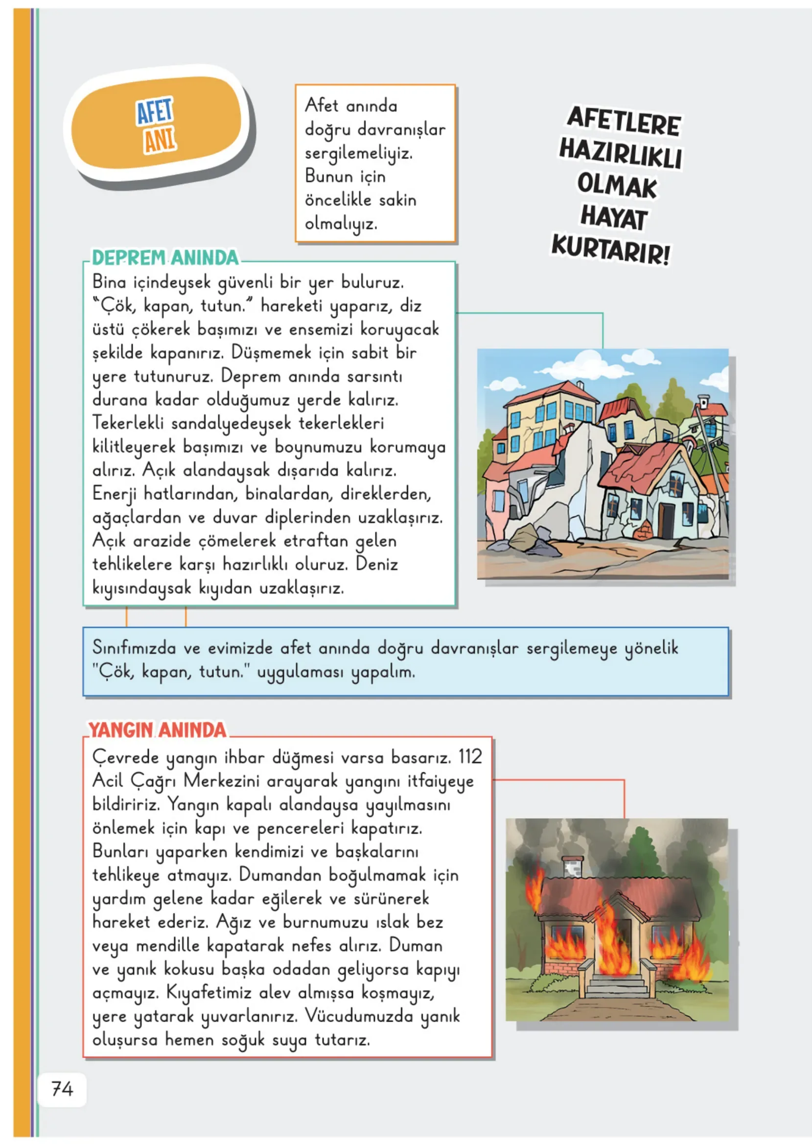 3. Sınıf Hayat Bilgisi Ders Kitabı Cevapları Meb Yayınları 2. Kitap Sayfa 74