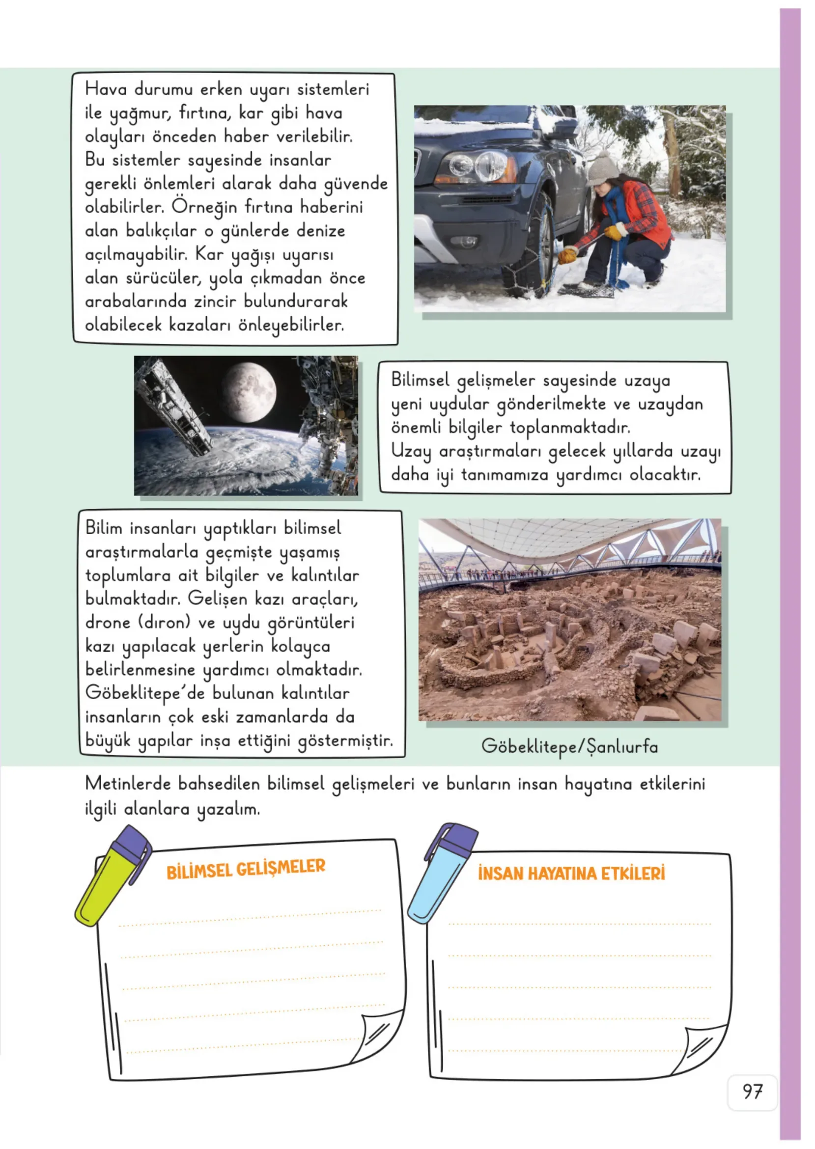 3. Sınıf Hayat Bilgisi Ders Kitabı Cevapları Meb Yayınları 2. Kitap Sayfa 97
