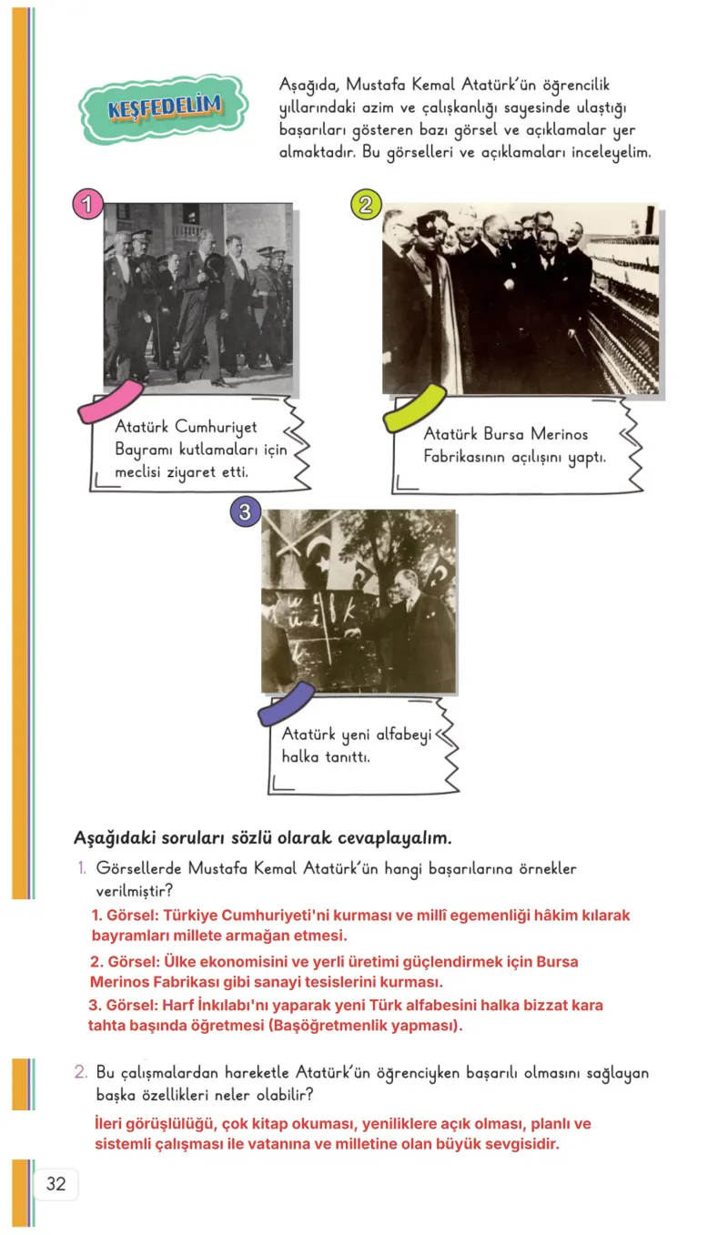 3. Sınıf Hayat Bilgisi Ders Kitabı Cevapları Meb Yayınları 2. Kitap Sayfa 32 Çözüm Görseli