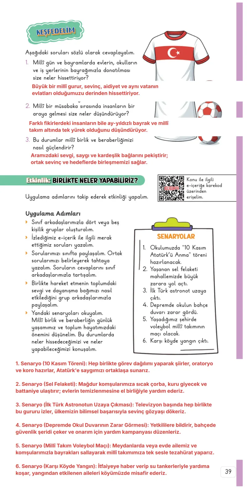 3. Sınıf Hayat Bilgisi Ders Kitabı Cevapları Meb Yayınları 2. Kitap Sayfa 39 Çözüm Görseli