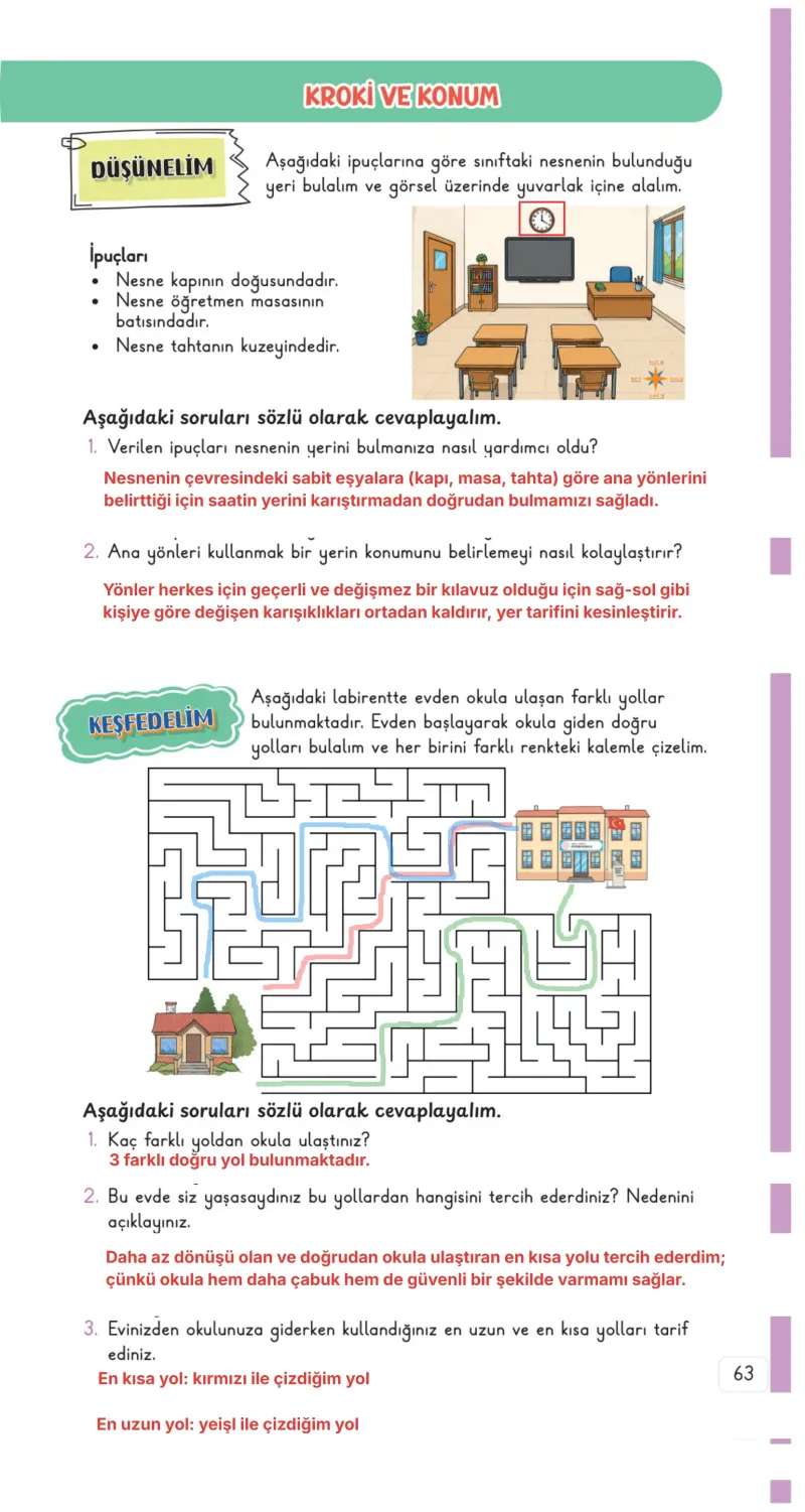 3. Sınıf Hayat Bilgisi Ders Kitabı Cevapları Meb Yayınları 2. Kitap Sayfa 63 Çözüm Görseli
