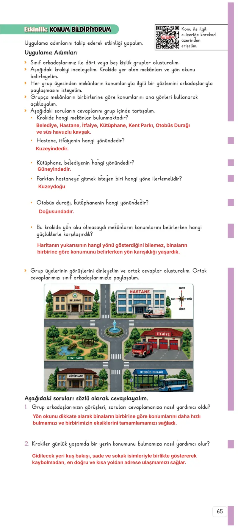 3. Sınıf Hayat Bilgisi Ders Kitabı Cevapları Meb Yayınları 2. Kitap Sayfa 65 Çözüm Görseli