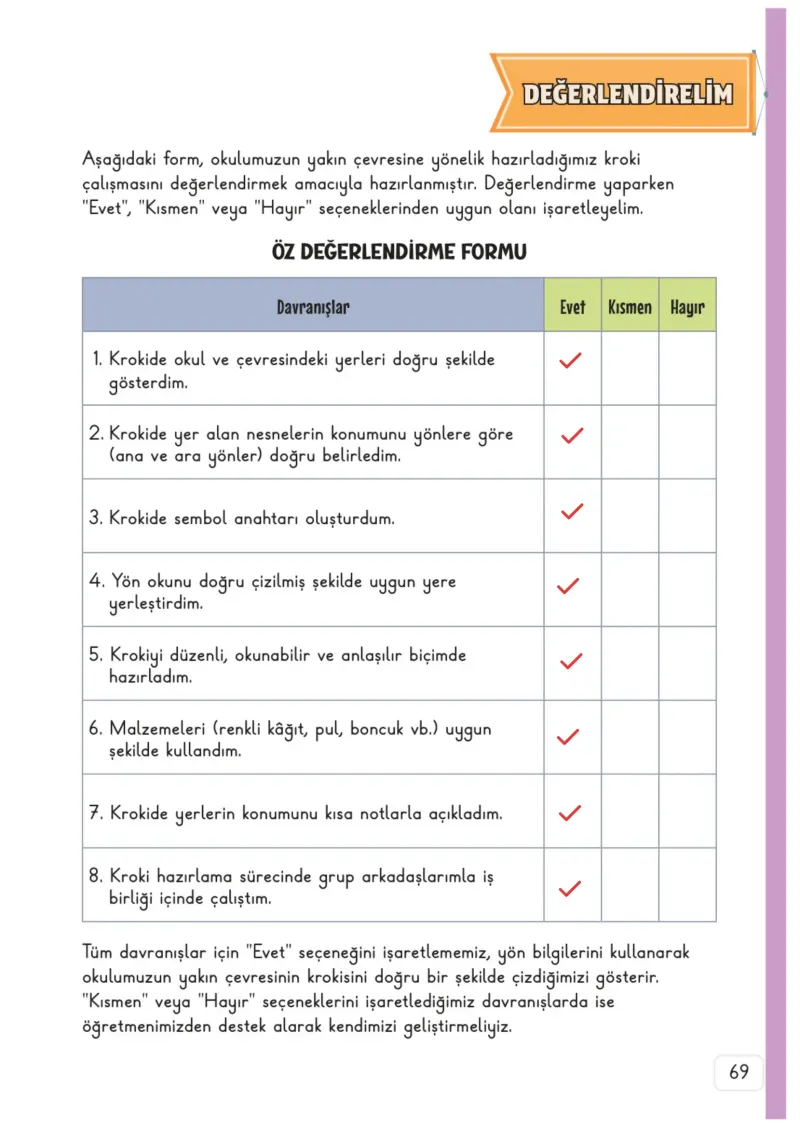 3. Sınıf Hayat Bilgisi Ders Kitabı Cevapları Meb Yayınları 2. Kitap Sayfa 69 Çözüm Görseli