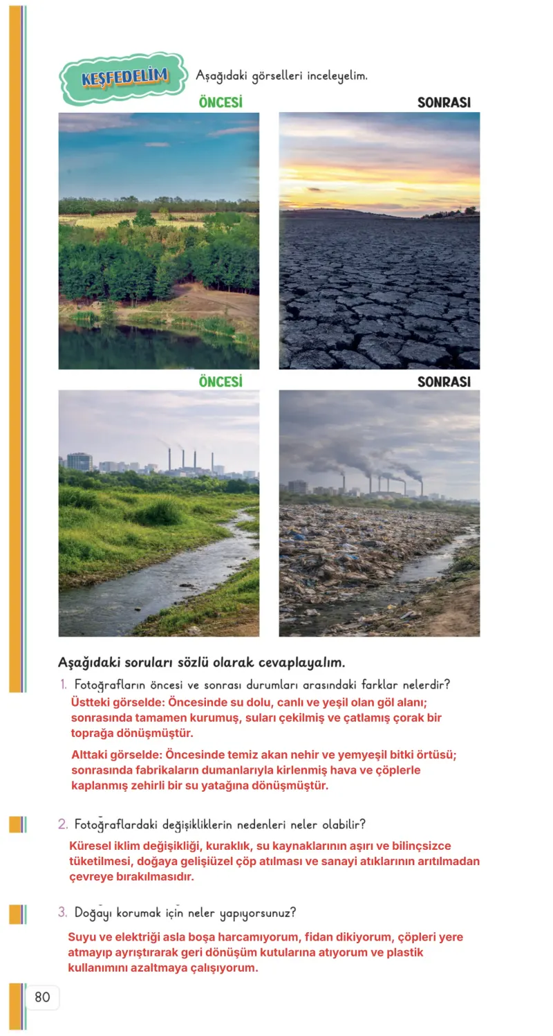 3. Sınıf Hayat Bilgisi Ders Kitabı Cevapları Meb Yayınları 2. Kitap Sayfa 80 Çözüm Görseli