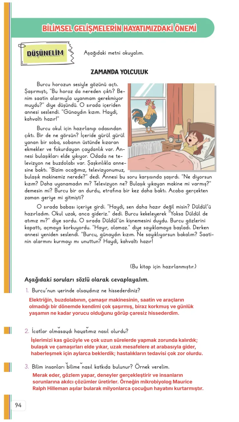 3. Sınıf Hayat Bilgisi Ders Kitabı Cevapları Meb Yayınları 2. Kitap Sayfa 94 Çözüm Görseli