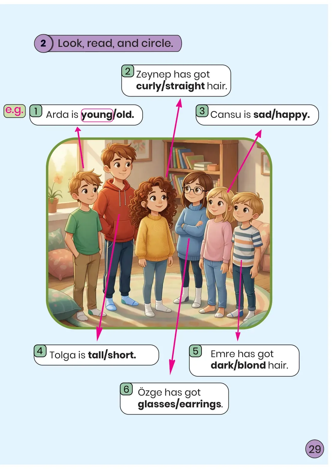 3. Sınıf İngilizce Ders Kitabı Cevapları Meb Yayınları Çalışma Kitabı Sayfa 29