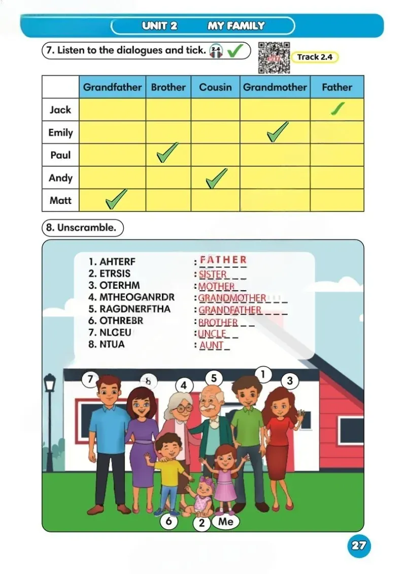 3. Sınıf İngilizce Ders Kitabı Cevapları Meb Yayınları Sayfa 27 Çözüm Görseli