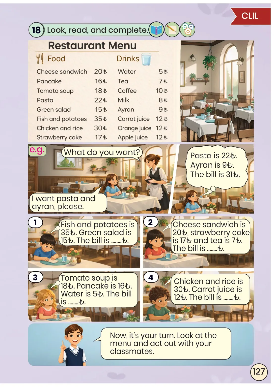 3. Sınıf İngilizce Ders Kitabı Cevapları Meb Yayınları Sayfa 127