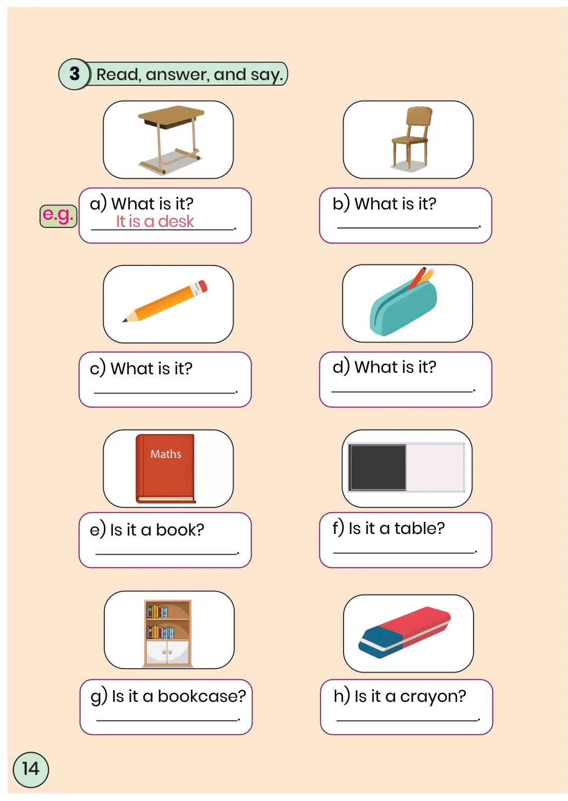3. Sınıf İngilizce Ders Kitabı Cevapları Meb Yayınları Sayfa 14