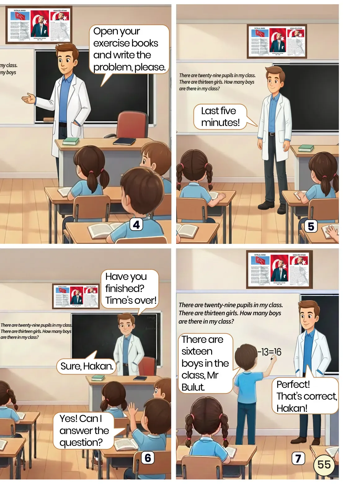3. Sınıf İngilizce Ders Kitabı Cevapları Meb Yayınları Sayfa 55