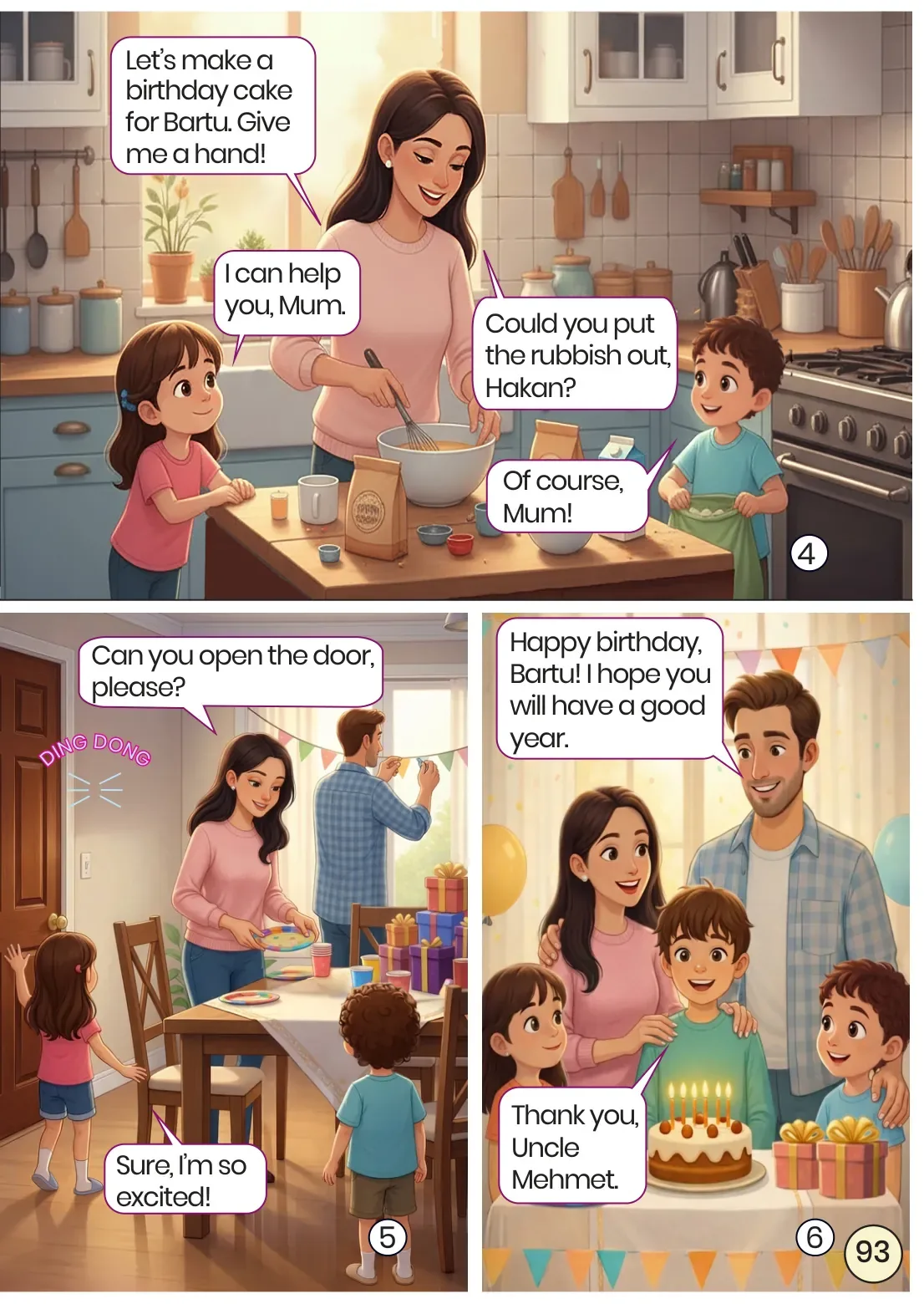 3. Sınıf İngilizce Ders Kitabı Cevapları Meb Yayınları Sayfa 93