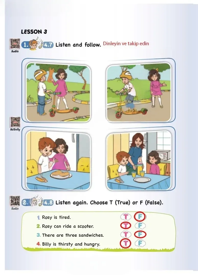 3. Sınıf İngilizce Ders Kitabı Cevapları SDR Dİkey Yayınları Sayfa 68 Çözüm Görseli