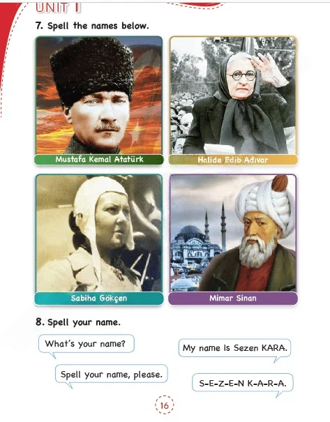 3. Sınıf İngilizce Ders Kitabı Cevapları Tutku Yayınları Sayfa 16 Çözüm Görseli