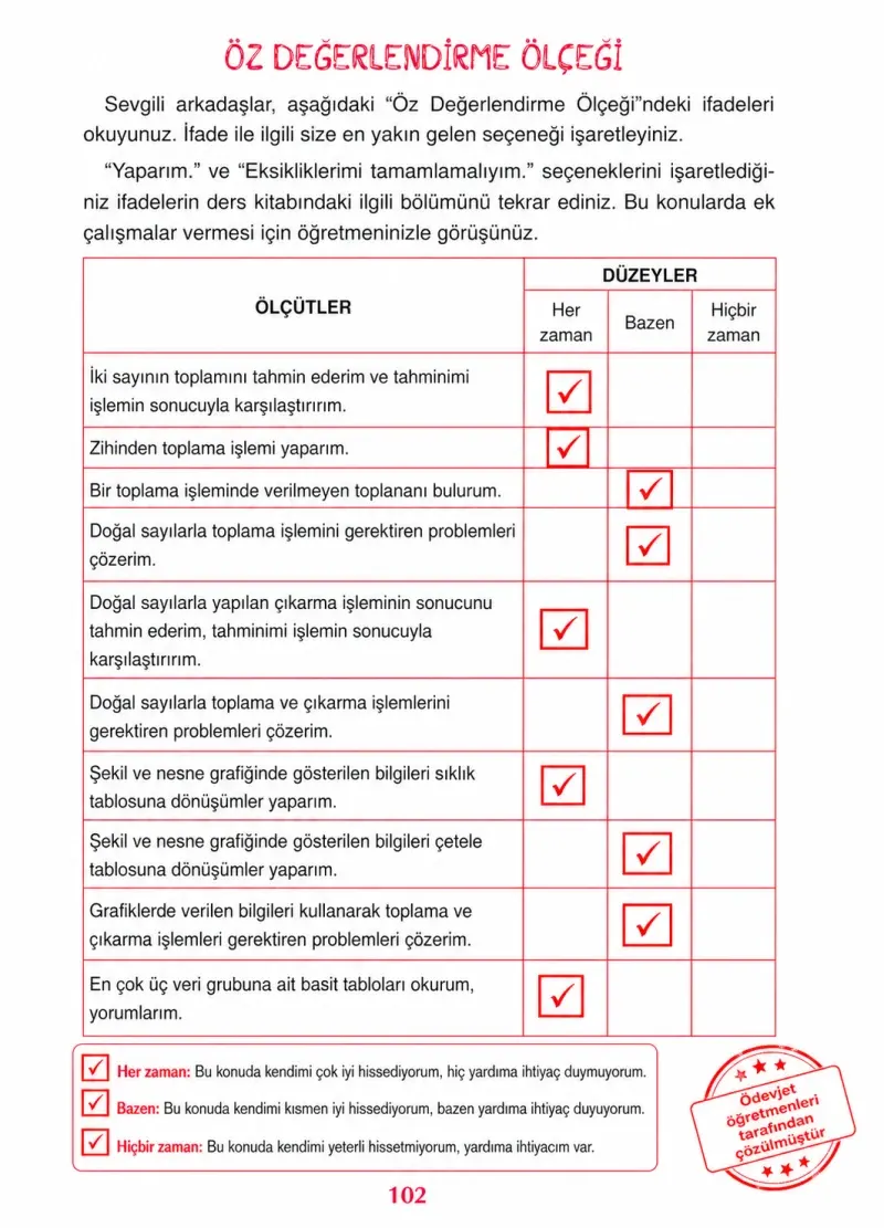 3. Sınıf Matematik Ders Kitabı Cevapları Ada Yayınları Sayfa 102 Çözüm Görseli
