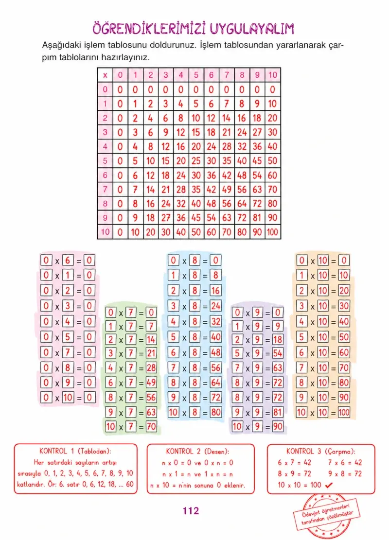 3. Sınıf Matematik Ders Kitabı Cevapları Ada Yayınları Sayfa 112 Çözüm Görseli