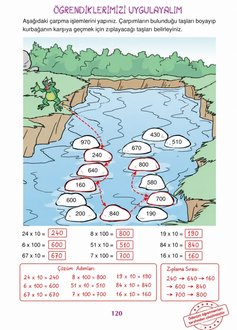 3. Sınıf Matematik Ders Kitabı Cevapları Ada Yayınları Sayfa 120 Çözüm Görseli