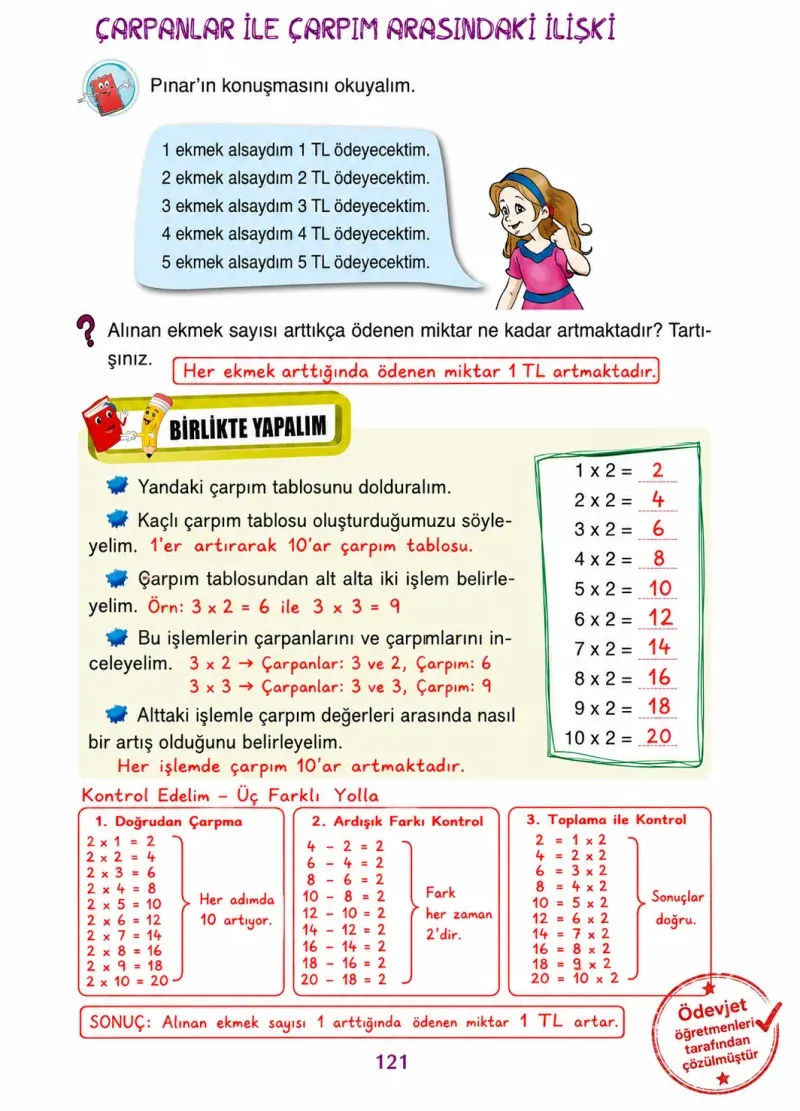 3. Sınıf Matematik Ders Kitabı Cevapları Ada Yayınları Sayfa 121 Çözüm Görseli