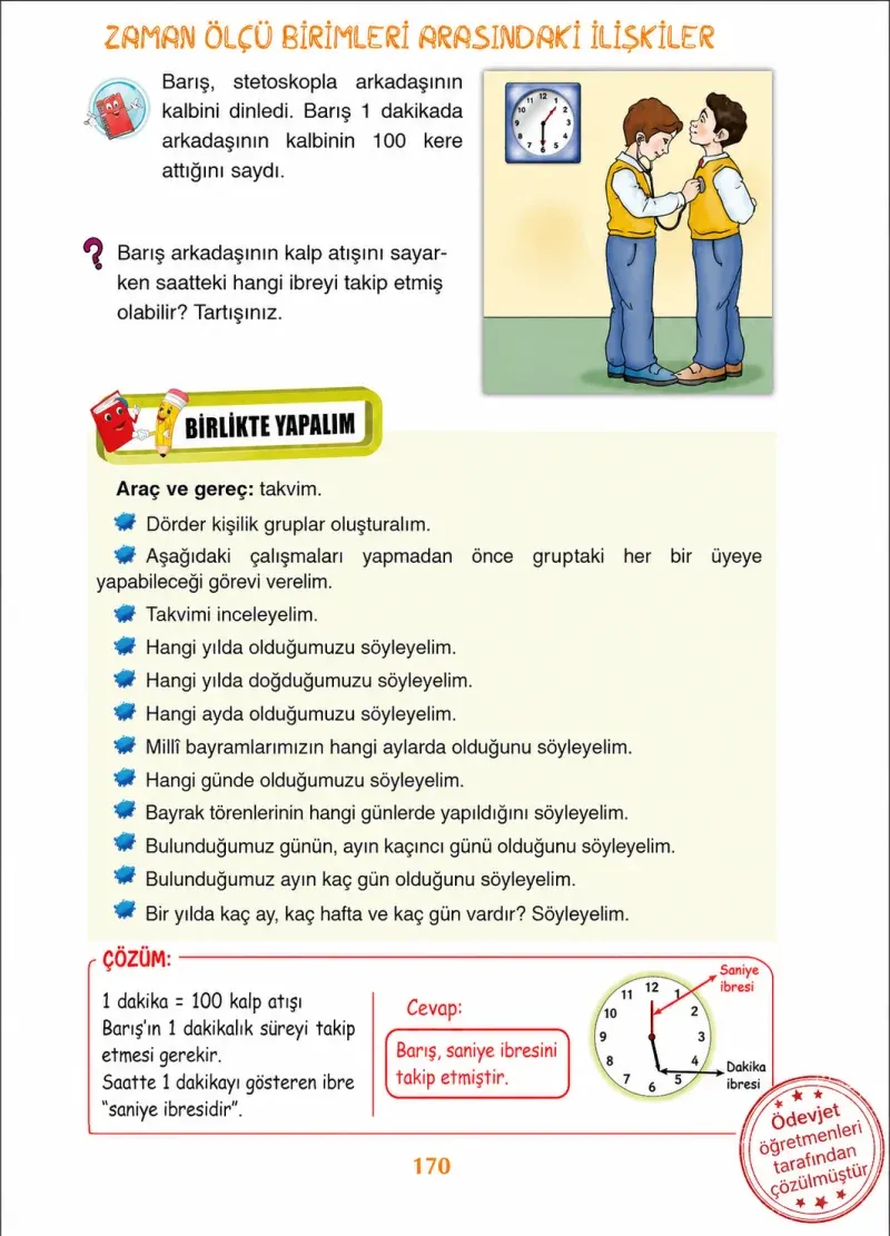 3. Sınıf Matematik Ders Kitabı Cevapları Ada Yayınları Sayfa 170 Çözüm Görseli