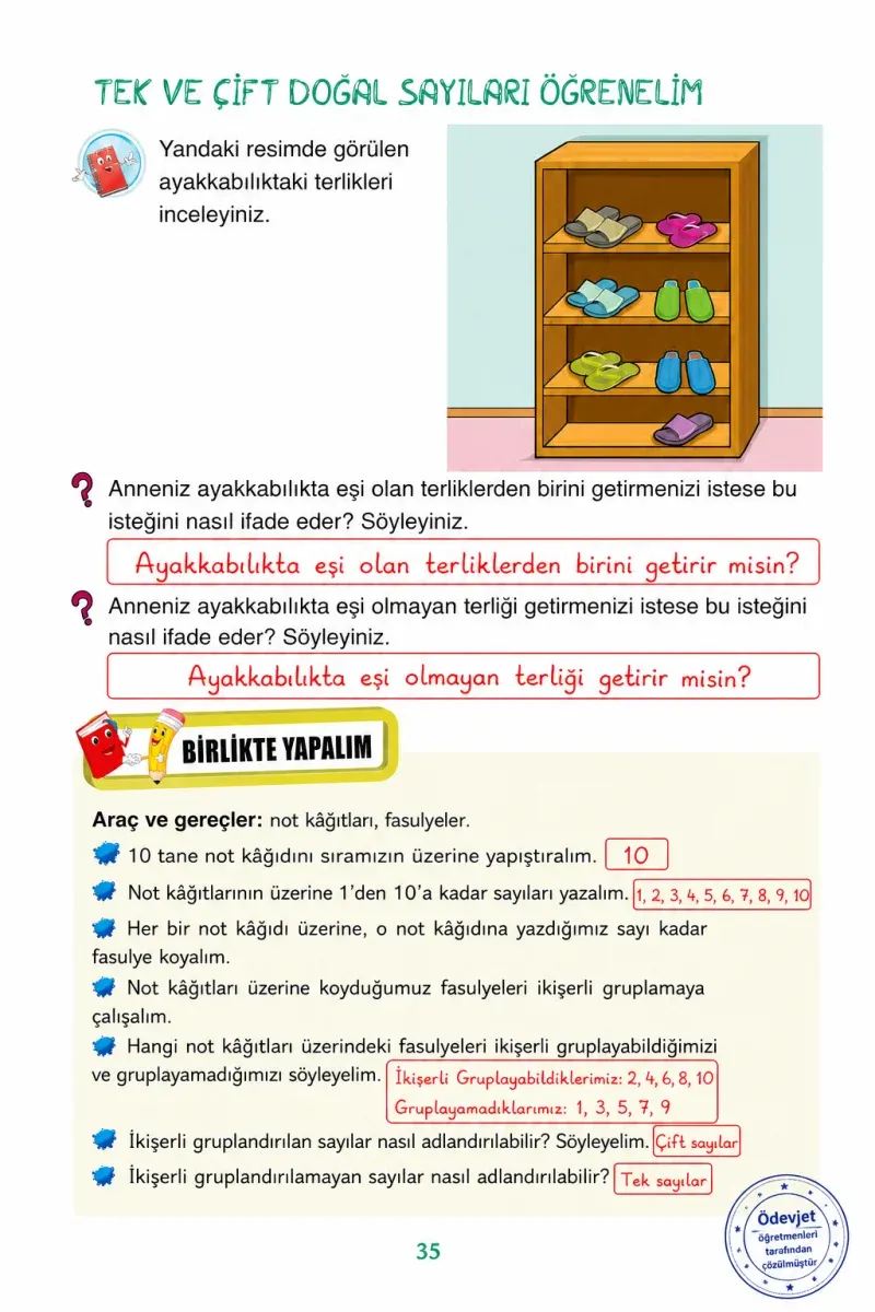 3. Sınıf Matematik Ders Kitabı Cevapları Ada Yayınları Sayfa 35 Çözüm Görseli