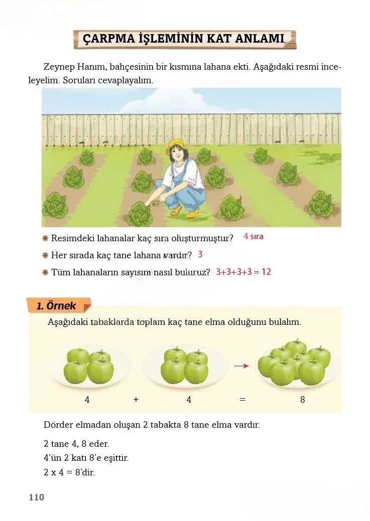 3. Sınıf Matematik Ders Kitabı Cevapları Ekoyay Yayınları Sayfa 110 Çözüm Görseli