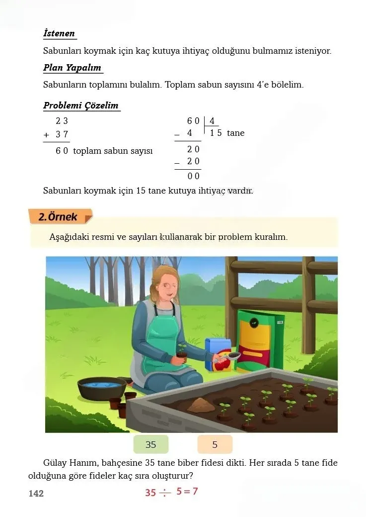 3. Sınıf Matematik Ders Kitabı Cevapları Ekoyay Yayınları Sayfa 142 Çözüm Görseli