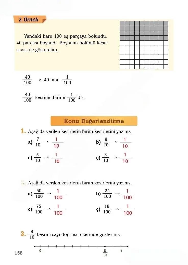 3. Sınıf Matematik Ders Kitabı Cevapları Ekoyay Yayınları Sayfa 158 Çözüm Görseli