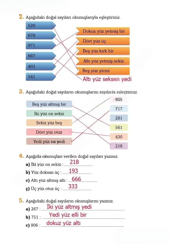 3. Sınıf Matematik Ders Kitabı Cevapları Ekoyay Yayınları Sayfa 17 Çözüm Görseli