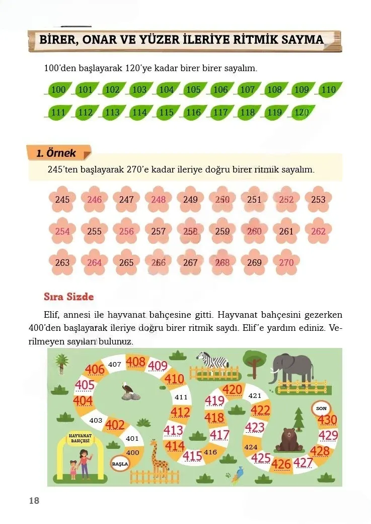 3. Sınıf Matematik Ders Kitabı Cevapları Ekoyay Yayınları Sayfa 18 Çözüm Görseli