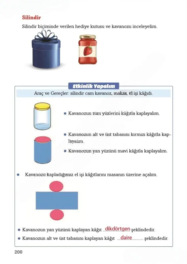 3. Sınıf Matematik Ders Kitabı Cevapları Ekoyay Yayınları Sayfa 200 Çözüm Görseli