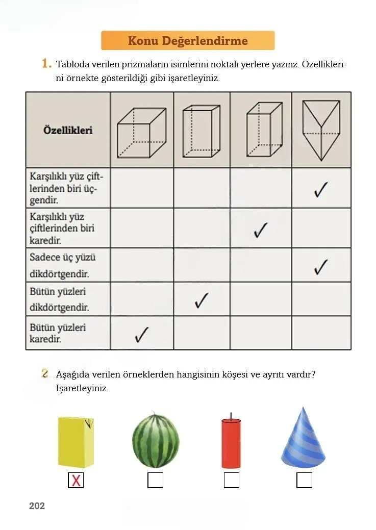 3. Sınıf Matematik Ders Kitabı Cevapları Ekoyay Yayınları Sayfa 202 Çözüm Görseli