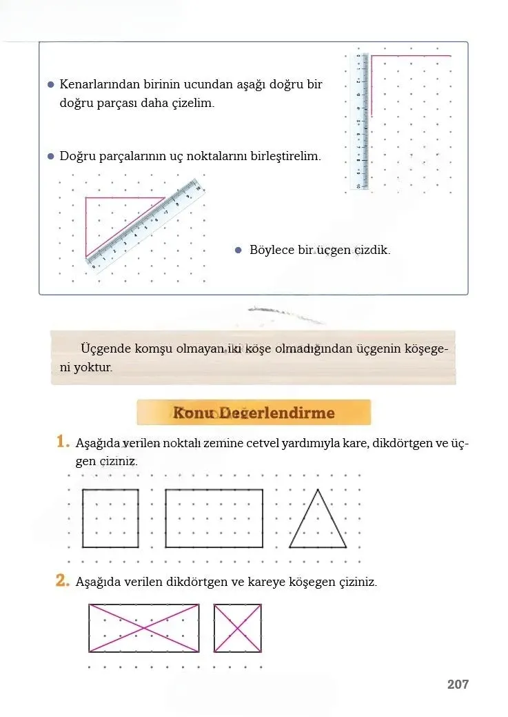 3. Sınıf Matematik Ders Kitabı Cevapları Ekoyay Yayınları Sayfa 207 Çözüm Görseli