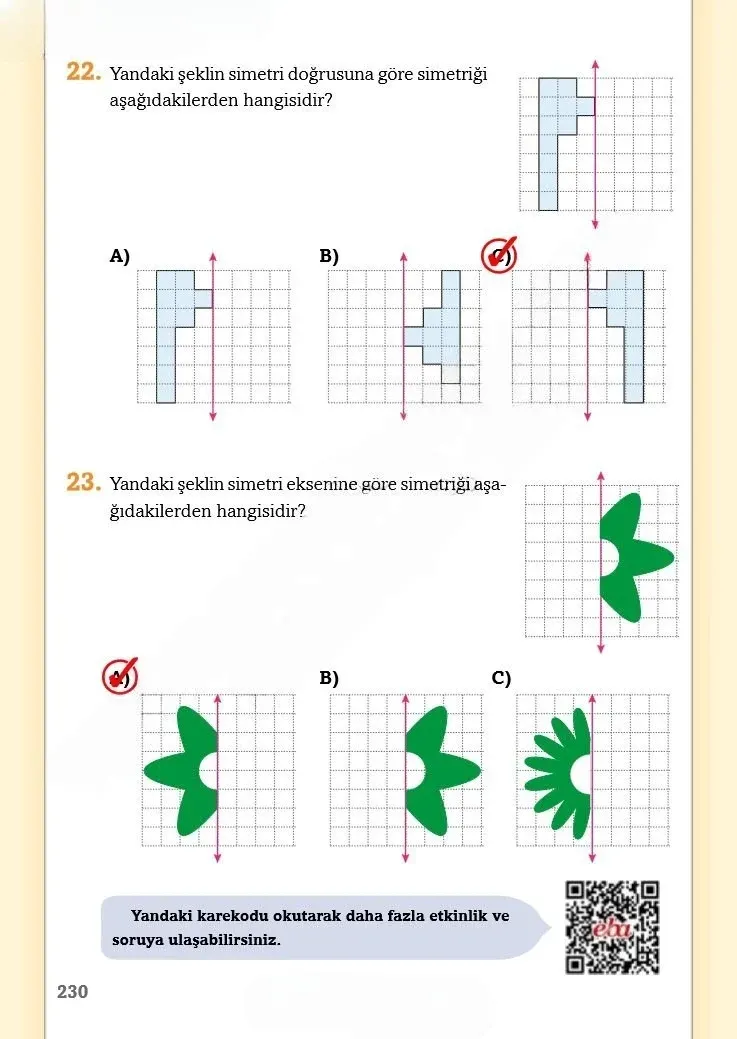 3. Sınıf Matematik Ders Kitabı Cevapları Ekoyay Yayınları Sayfa 230 Çözüm Görseli