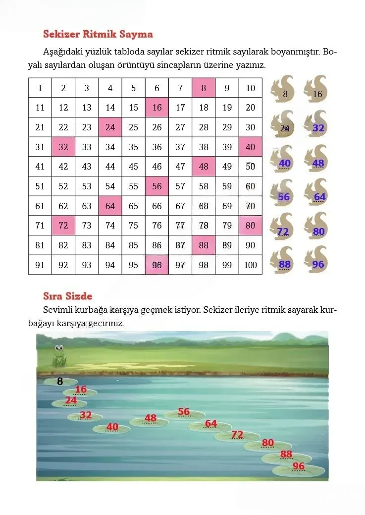 3. Sınıf Matematik Ders Kitabı Cevapları Ekoyay Yayınları Sayfa 39 Çözüm Görseli