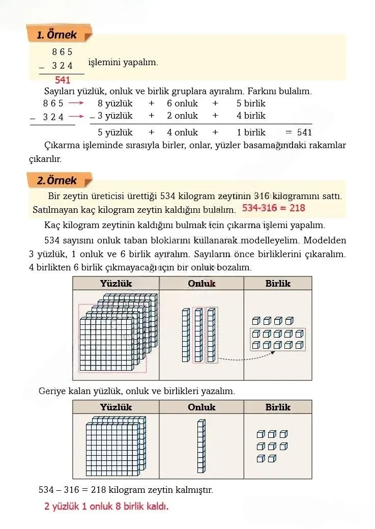 3. Sınıf Matematik Ders Kitabı Cevapları Ekoyay Yayınları Sayfa 63 Çözüm Görseli