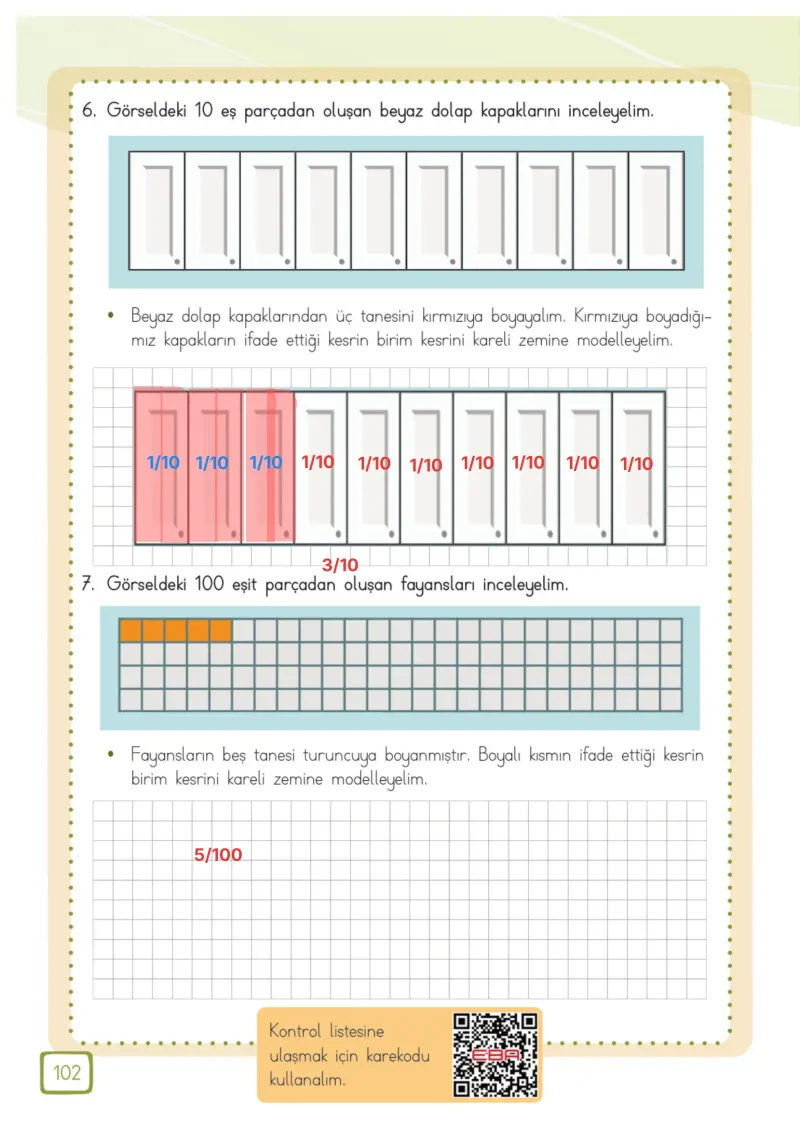 3. Sınıf Matematik Ders Kitabı Cevapları Meb Yayınları 1. Kitap Sayfa 102 Çözüm Görseli