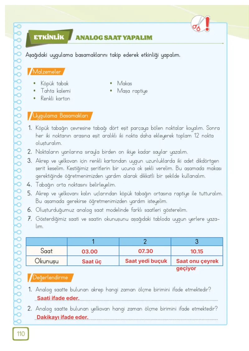 3. Sınıf Matematik Ders Kitabı Cevapları Meb Yayınları 1. Kitap Sayfa 110 Çözüm Görseli