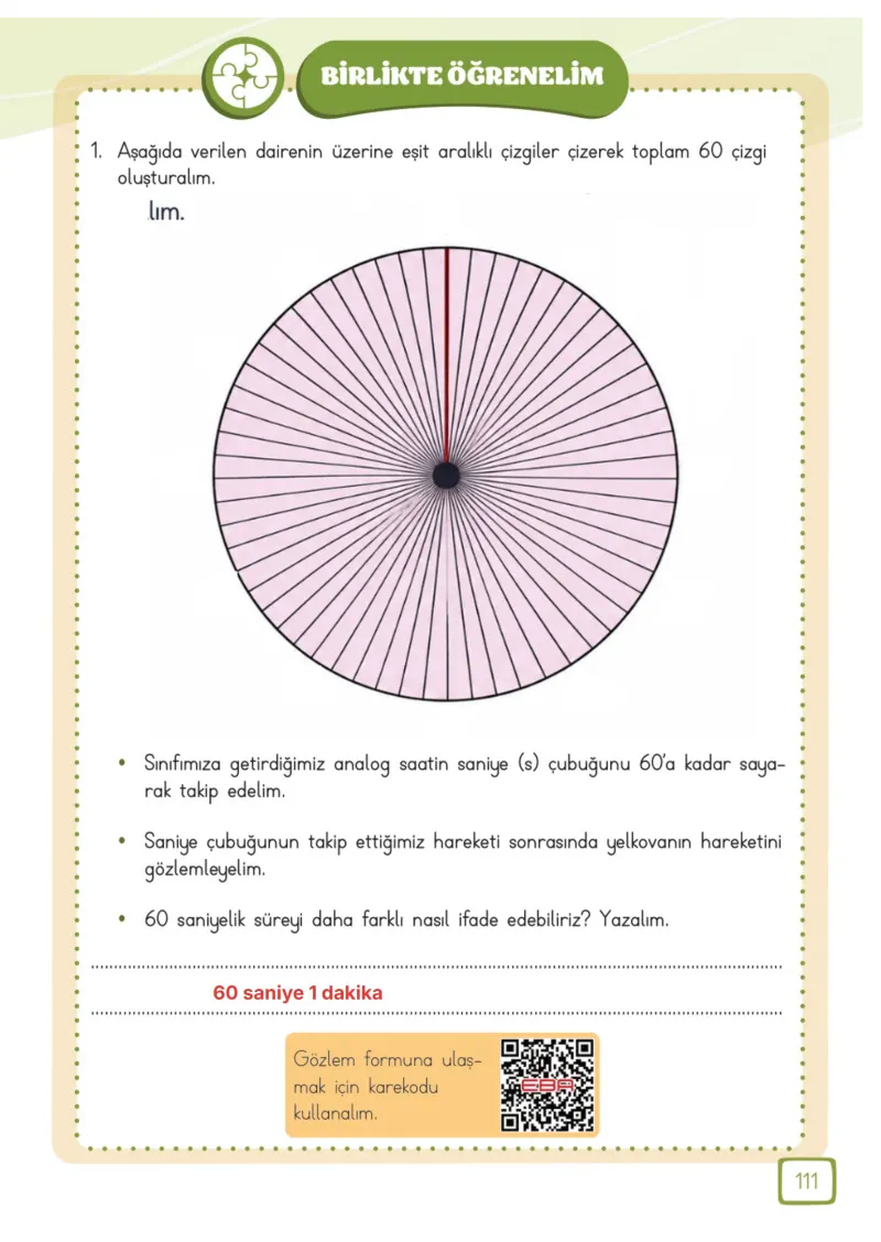 3. Sınıf Matematik Ders Kitabı Cevapları Meb Yayınları 1. Kitap Sayfa 111 Çözüm Görseli
