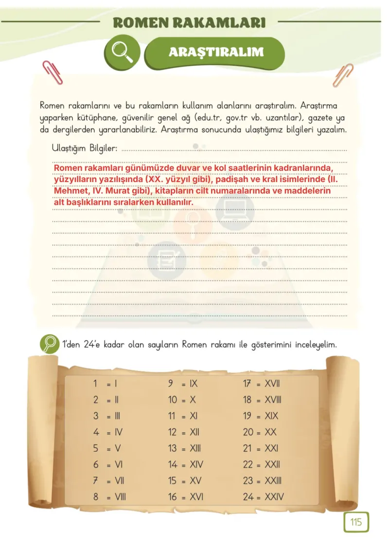 3. Sınıf Matematik Ders Kitabı Cevapları Meb Yayınları 1. Kitap Sayfa 115 Çözüm Görseli