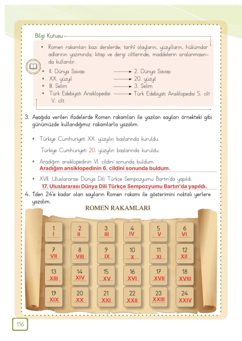 3. Sınıf Matematik Ders Kitabı Cevapları Meb Yayınları 1. Kitap Sayfa 116 Çözüm Görseli