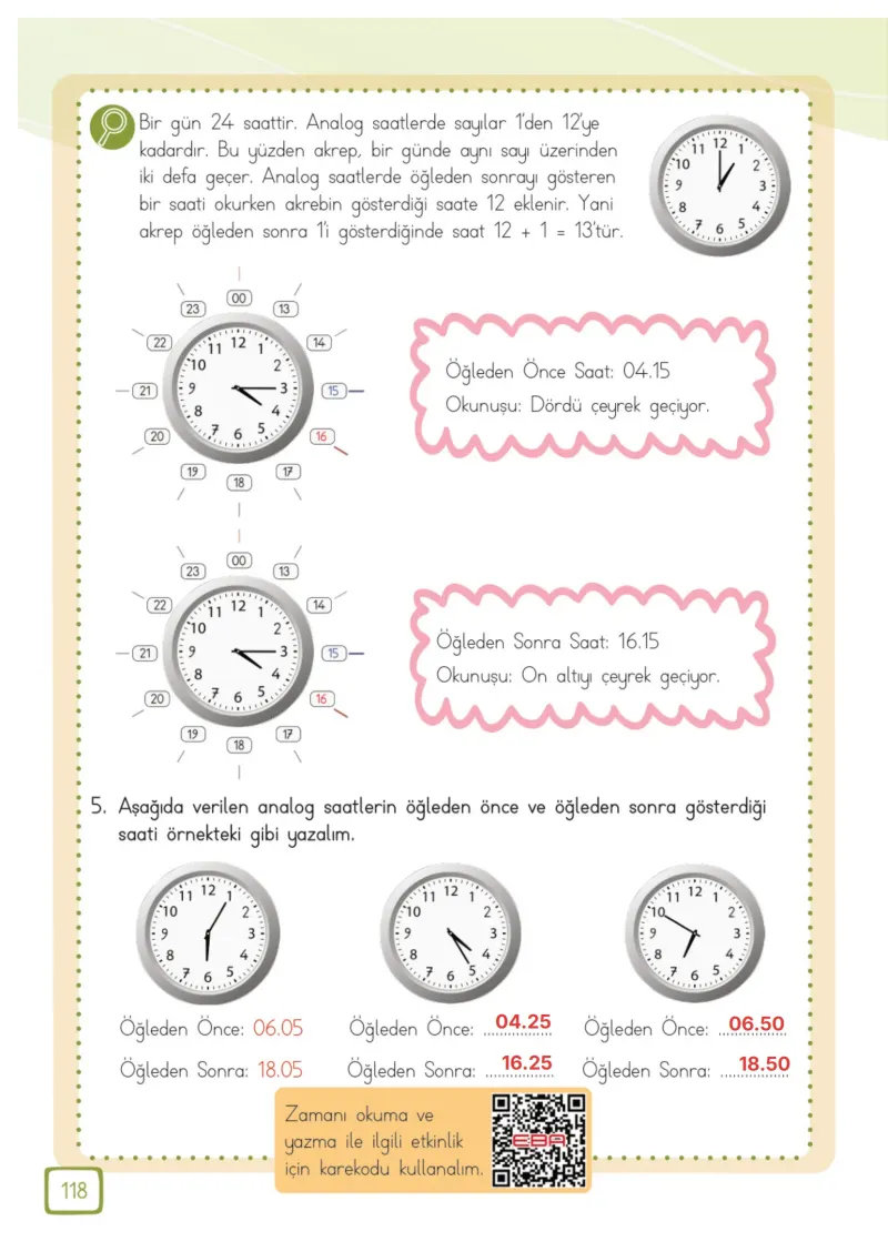 3. Sınıf Matematik Ders Kitabı Cevapları Meb Yayınları 1. Kitap Sayfa 118 Çözüm Görseli