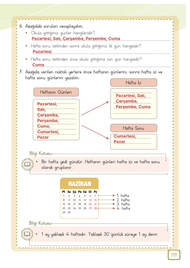 3. Sınıf Matematik Ders Kitabı Cevapları Meb Yayınları 1. Kitap Sayfa 119 Çözüm Görseli