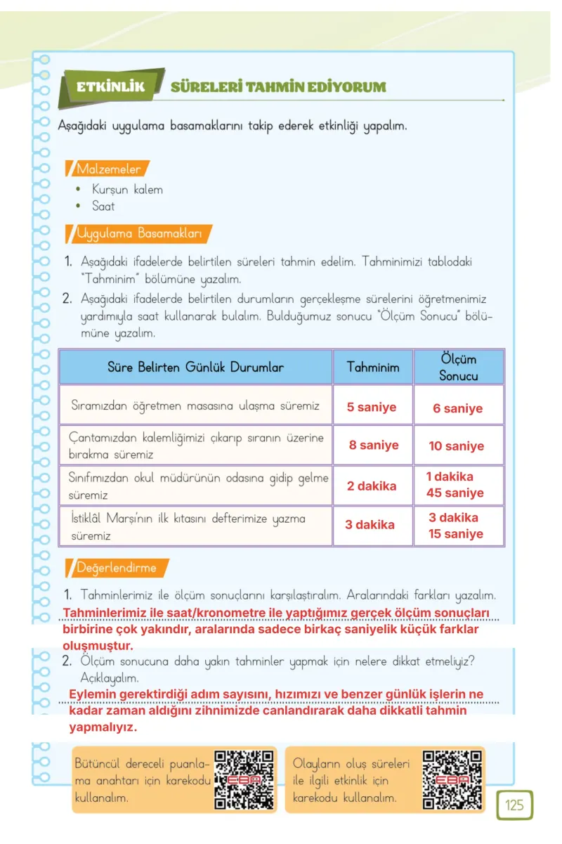 3. Sınıf Matematik Ders Kitabı Cevapları Meb Yayınları 1. Kitap Sayfa 125 Çözüm Görseli