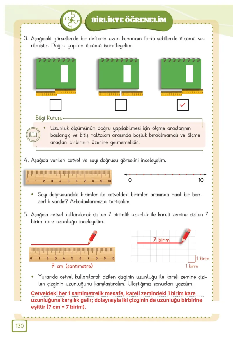 3. Sınıf Matematik Ders Kitabı Cevapları Meb Yayınları 1. Kitap Sayfa 130 Çözüm Görseli