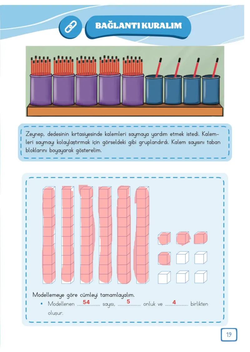 3. Sınıf Matematik Ders Kitabı Cevapları Meb Yayınları 1. Kitap Sayfa 19 Çözüm Görseli